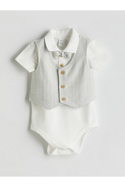LC Waikiki Baby Boy Shirt Shorts and Vest 3 Piece Set