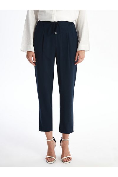 LC Waikiki Carrot Cut Women's Trousers with Elastic Waist