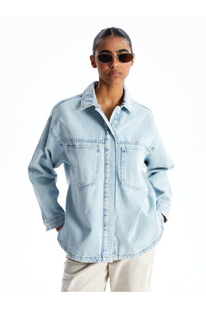 LC Waikiki Πουκάμισο γιακά Γυναικείο Jean Jacket