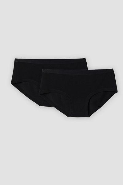 Woody 2-Piece Women's Panties-Ndb - 199-Black