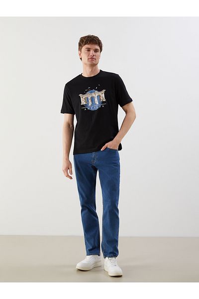 LC Waikiki Ανδρικό μπλουζάκι με στάμπα Antalya Crew Neck