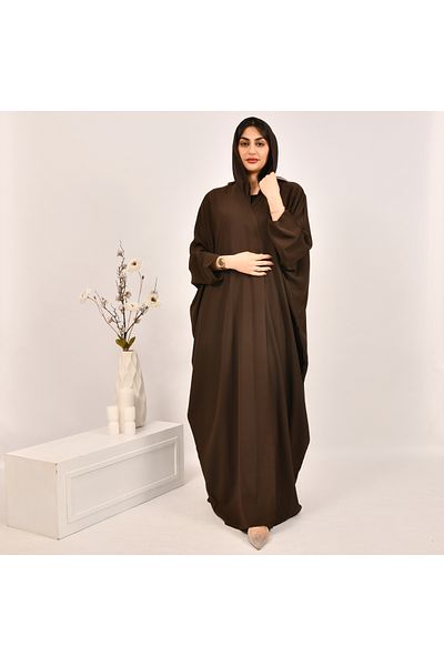 Beyond Brown quarter-bisht abaya with summer fabric
