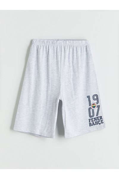 LC Waikiki Beli Lastikli Fenerbahçe Baskılı Erkek Çocuk Pijama Şort 2'li