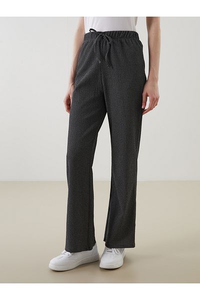 LC Waikiki Elastic Waist Striped Women's Trousers