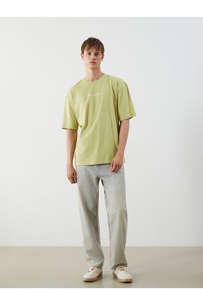 LC Waikiki Crew Neck Printed Combed Cotton Men's T-Shirt