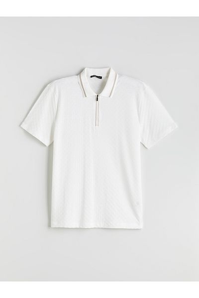 LC Waikiki Ανδρικό μπλουζάκι με υφή Polo Neck