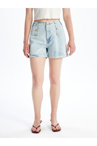 LC Waikiki Pantaloni scurti de jeans pentru femei Standard Fit