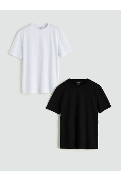 LC Waikiki Ανδρικό μπλουζάκι με κοντό μανίκι Crew Neck 2 Pack