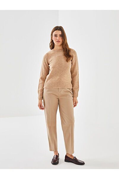 LC Waikiki Pulover de damă cu gât bej