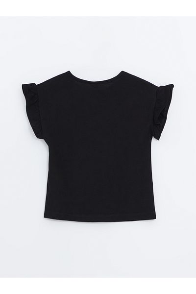 LC Waikiki Tricou pentru fetiță cu detaliu panglică cu gât crew