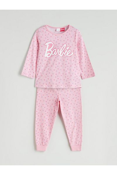 LC Waikiki Barbie bedruckter Pyjama-Anzug für Mädchen
