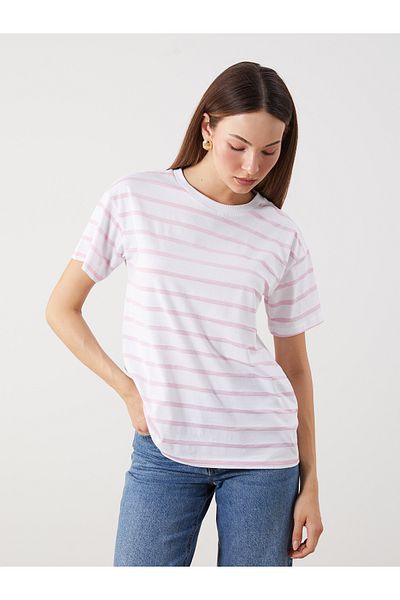 LC Waikiki Crew Neck Striped Women's T-Shirt