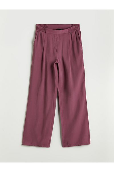 LC Waikiki Modal Blended Women's Trousers with Elastic Waist