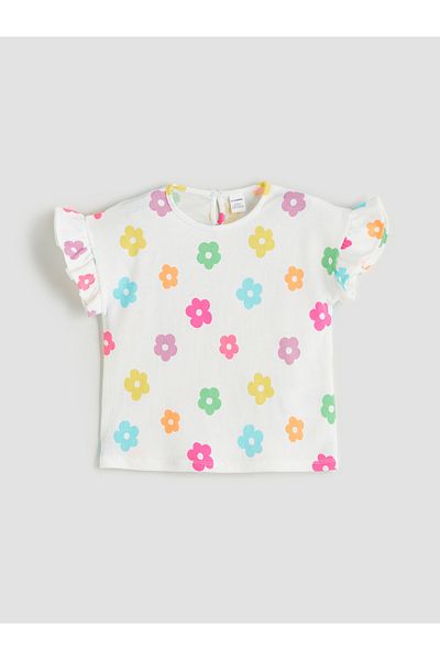LC Waikiki Floral Girl's Blouse and Shorts 2-Piece