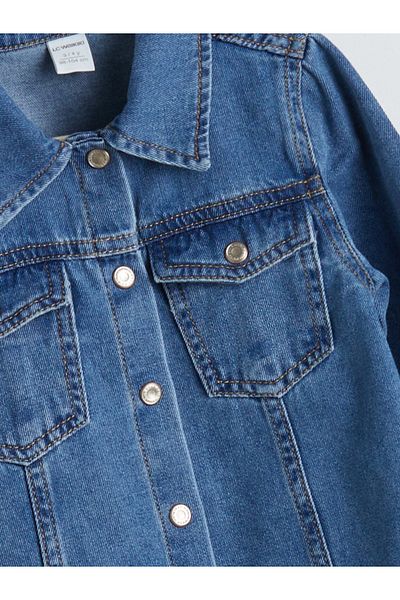 LC Waikiki Basic Long Sleeve Girls' Jean Dress
