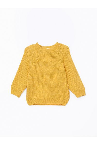 LC Waikiki Crew Neck Baby Boy Knitwear Sweater and Pants 2-Piece Set