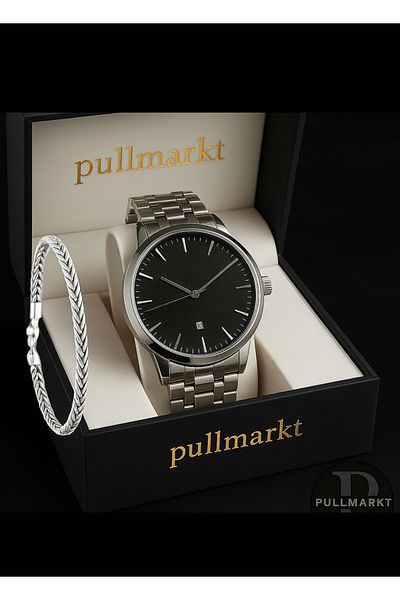 pullmarkt With Bracelet + Calendar - Men's Wristwatch