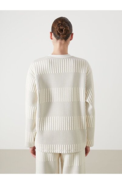 LC Waikiki Γυναικείο φούτερ με ριγέ λαιμόκοψη