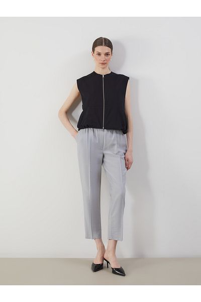 LC Waikiki Carrot Cut Women's Trousers with Elastic Waist