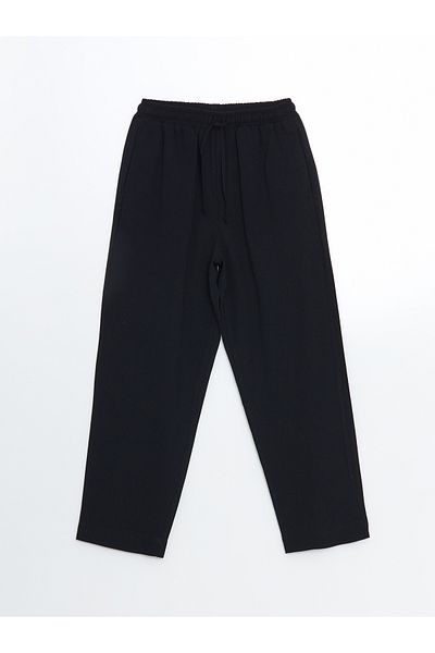 LC Waikiki Women's Linen Blended Pants with Elastic Waist