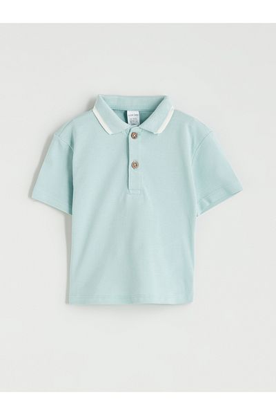 LC Waikiki Polo Neck Baby Boy T-Shirt and Shorts 2-Piece