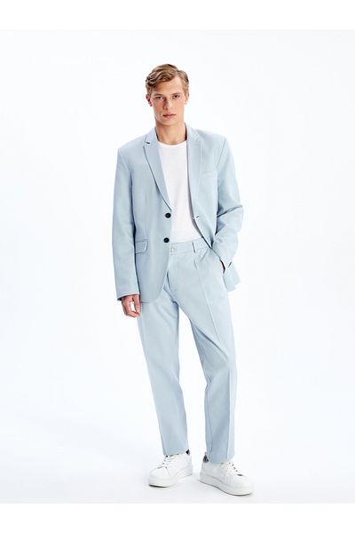LC Waikiki Standard Pattern Linen Blended Men's Trousers
