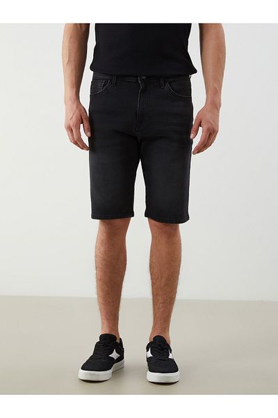 LC Waikiki Pantaloni scurți de jeans pentru bărbați, cu ajustare standard