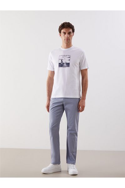 LC Waikiki Pantaloni Chino pentru bărbați din Gabardine de formă standard