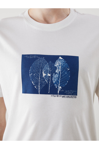 LC Waikiki Чоловічий трикотаж з принтом на горловині з начісуванням