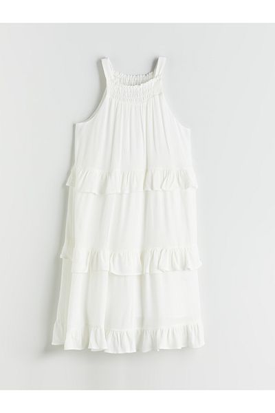 LC Waikiki Halter Neckline Muslin Girl's Dress