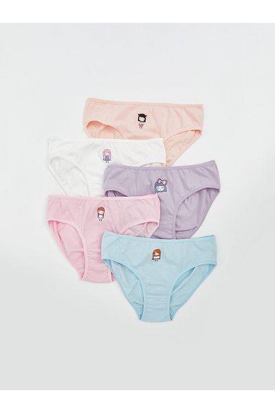 LC Waikiki Printed Girl's Panties Pack of 5