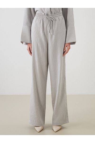 LC Waikiki Elastic Waist Striped Women's Trousers