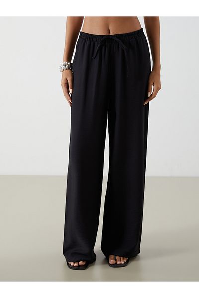 LC Waikiki Wide Leg Women's Trousers with Elastic Waist