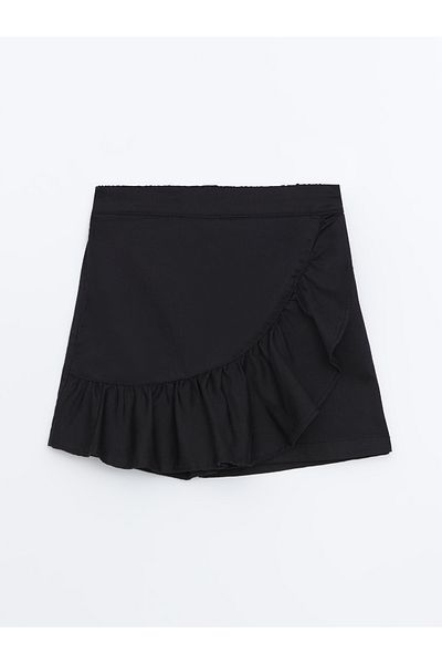 LC Waikiki Girl's Shorts Skirt with Elastic Waist