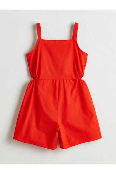 LC Waikiki Square Collar Girl's Jumpsuit