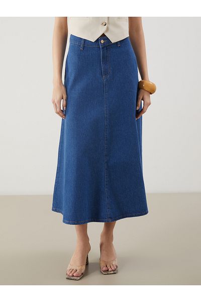 LC Waikiki Fustă Jeans de damă cu ajustare standard