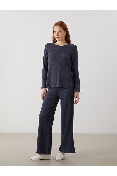 LC Waikiki Elastic Waist Textured Women's Trousers