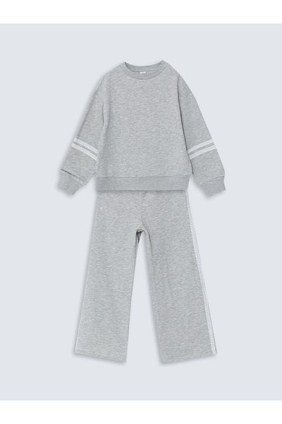 LC Waikiki Crew Neck Girl's Tracksuit Set