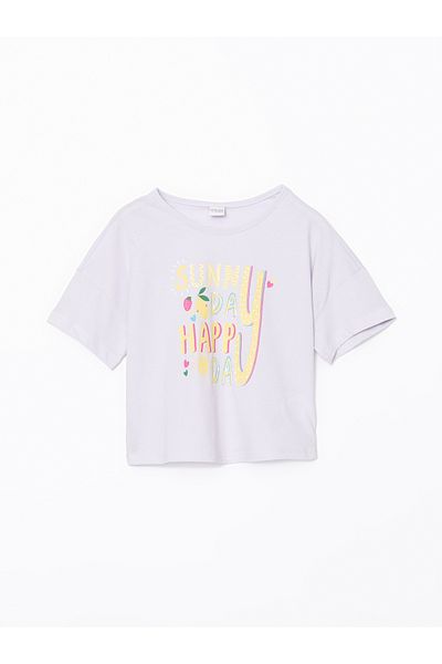 LC Waikiki Crew Neck Girl's Crop T-Shirt