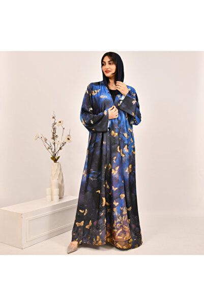 Beyond Summer wrap abaya made of silk fabric