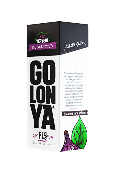 Golonya Fig 250 ML Cam Şişe Ege İnciri Kokulu Kolonya 12 Adet (1 Koli)