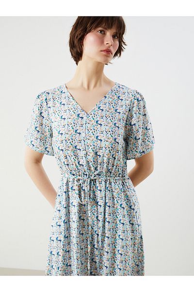 LC Waikiki V-Neck Floral Dress