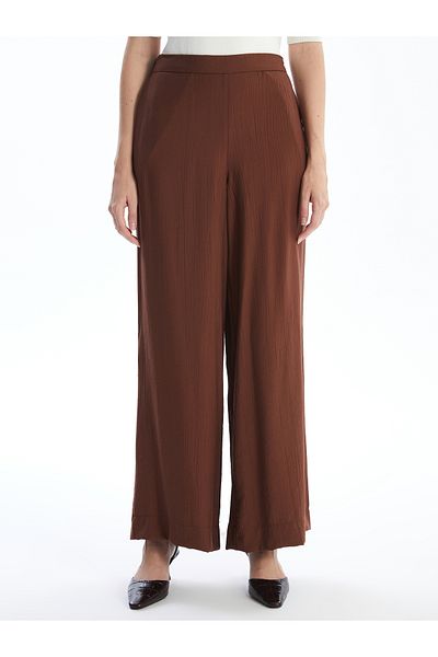 LC Waikiki Women's Palazzo Trousers with Elastic Waist