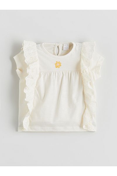 LC Waikiki Floral Baby Girl T-Shirt and Leggings 2-Piece