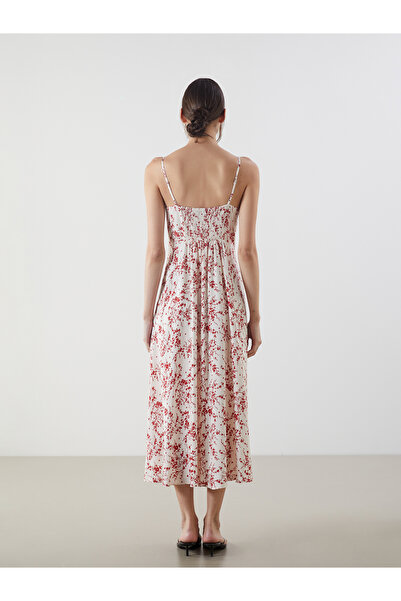 LC Waikiki V-nyakú virágos ruha