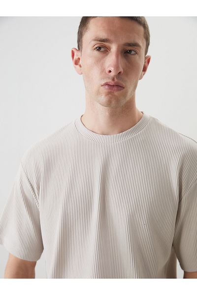 LC Waikiki Ανδρικό T-shirt με Λαιμό Crew