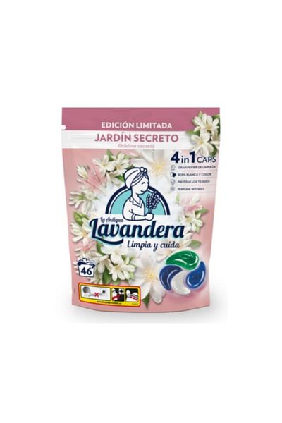 Lavandera Capsulă detergent Lavandă 4 în 1 Secret Gradina, 46 buc
