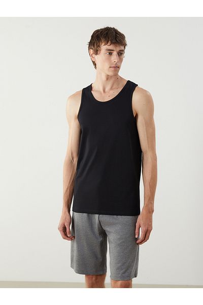 LC Waikiki U-Neck Combed Cotton Men's Undershirt, 2-pack