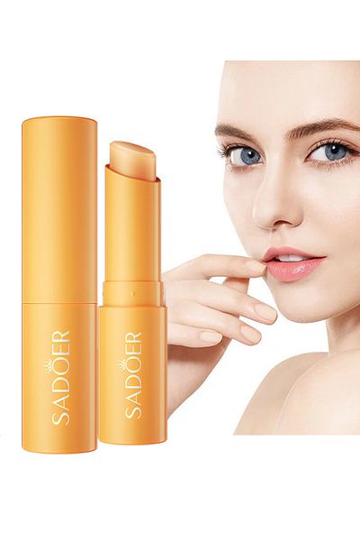 SADOER Moisturizing Lip Balm with Vitamin C, Repairing Antioxidant Deep Hydrating Lip Care, 2.7g