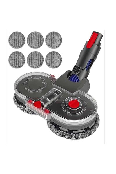 PAA-home Set spalare si aspirare cap electric compatibil Dyson V7 V8 V10 V11 V15 cu 6 lavete si rezervor apa